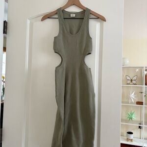 Abercrombie & Fitch Green Sleeveless Bodycon Dress
